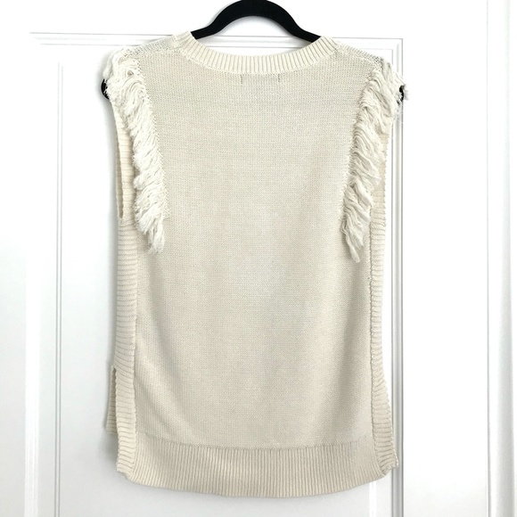 Banana Republic Fringe Sweater Vest - S - Picture 4 of 6